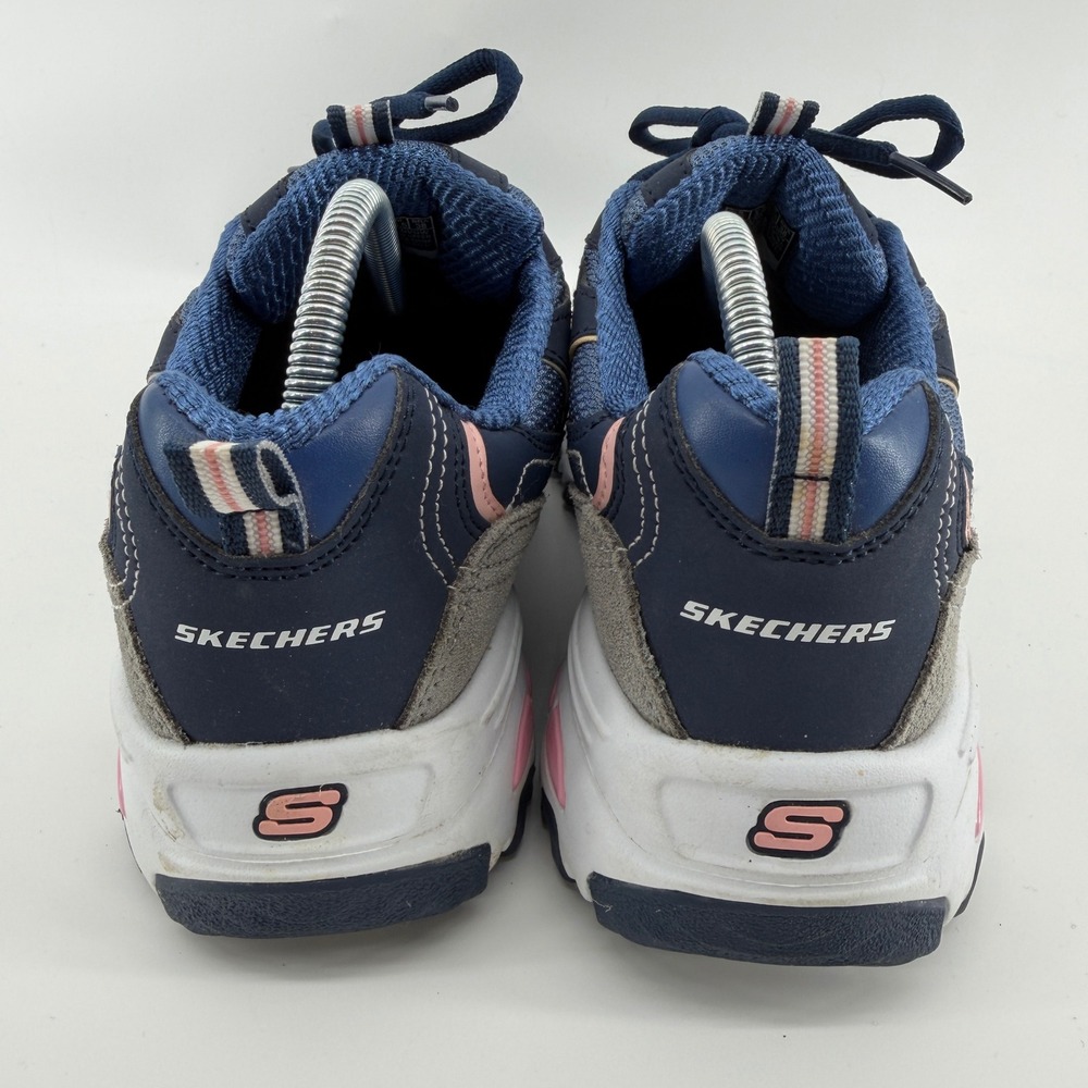 Skechers DLites Fresh Start Navy Blue Pink Sneakers 11947 Womens Size 8.5 - Picture 6 of 10